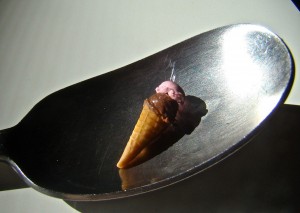 Ice Cream in a spoon